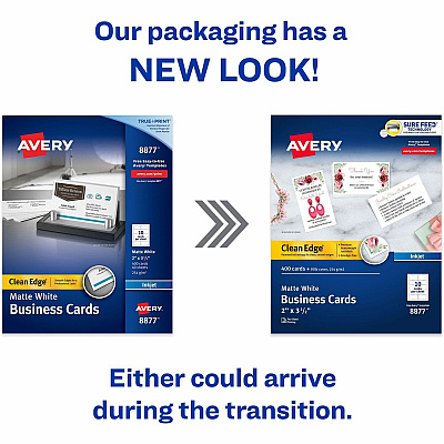 Avery Clean Edge Business Cards (AVE8877)