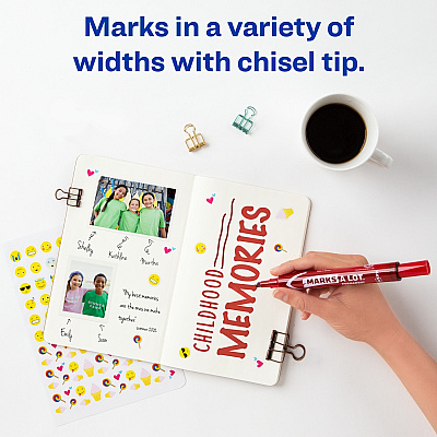 Avery Large Desk-Style Permanent Markers (AVE08887)