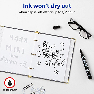 Avery Marks A Lot Permanent Markers - Large Desk-Style Size (AVE08888)