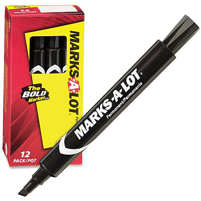 Avery Marks A Lot Permanent Markers - Large Desk-Style Size (AVE08888)