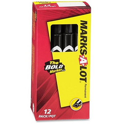 Avery Marks A Lot Permanent Markers - Large Desk-Style Size (AVE08888)