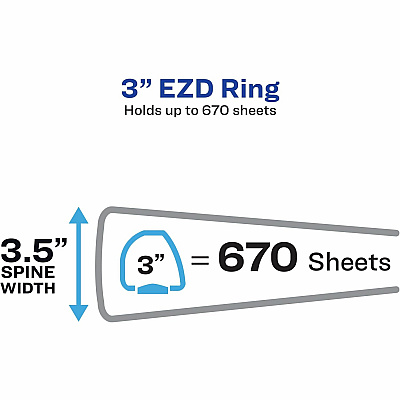 Avery Durable View Binder - EZD Rings (AVE09701)