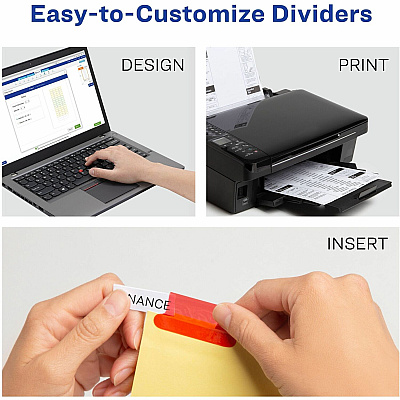 Avery Big Tab Insertable Dividers - Reinforced Gold Edge (AVE11109)