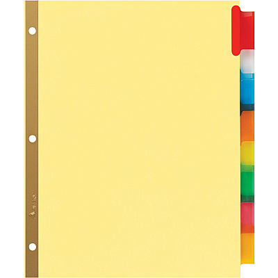 Avery Big Tab Insertable Dividers - Reinforced Gold Edge (AVE11111)
