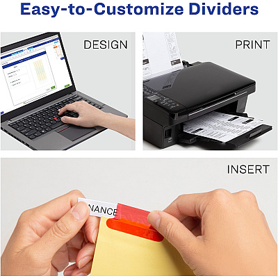 Avery Big Tab Insertable Dividers - Reinforced Gold Edge (AVE11111)