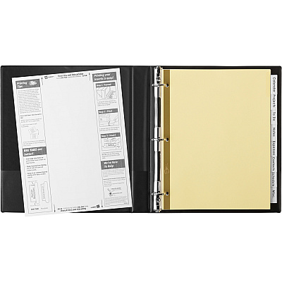 Avery Big Tab Insertable Dividers - Reinforced Gold Edge (AVE11112)