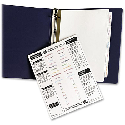Avery Big Tab Insertable Dividers - Reinforced Gold Edge (AVE11122)