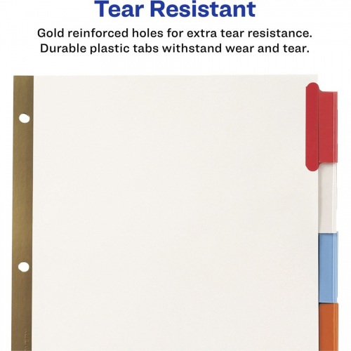 Avery Big Tab Insertable Dividers - Reinforced Gold Edge (11123)