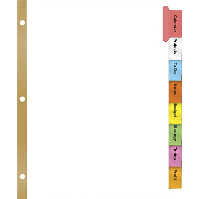Avery Big Tab Insertable Dividers - Reinforced Gold Edge (AVE11123)