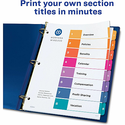 Avery Ready Index Custom TOC Binder Dividers (AVE11186)