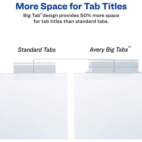 Avery Big Tab Extra-Wide Insertable Dividers (11221)