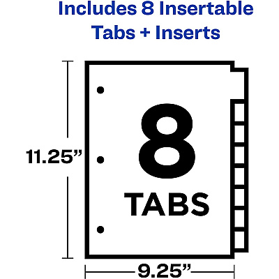 Avery Big Tab Extra-Wide Insertable Dividers (AVE11223)