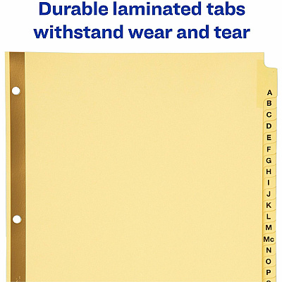 Avery Laminated Dividers - Gold Reinforced (AVE11306)