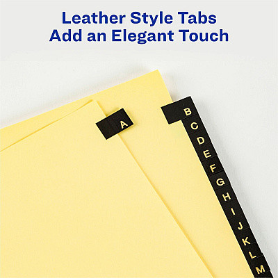 Avery Preprinted Tab Dividers - Gold Reinforced Edge (AVE11350)