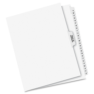 Avery Premium Collated Legal Exhibit Dividers with Table of Contents Tab - Avery Style (AVE11374)