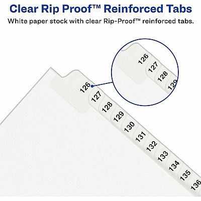 Avery Premium Collated Legal Exhibit Dividers with Table of Contents Tab - Avery Style (AVE11378)