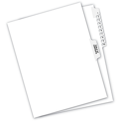 Avery Premium Collated Legal Exhibit Dividers with Table of Contents Tab - Avery Style (AVE11381)