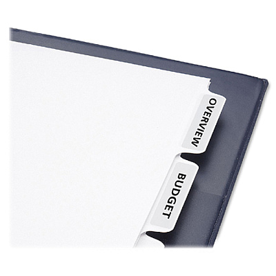 Avery Print & Apply Label Unpunched Dividers - Index Maker Easy Apply Label Strip (AVE11431)