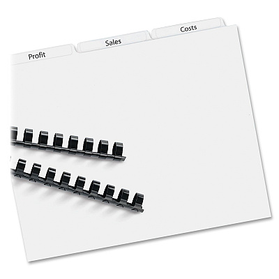 Avery Print & Apply Label Unpunched Dividers - Index Maker Easy Apply Label Strip (AVE11442)