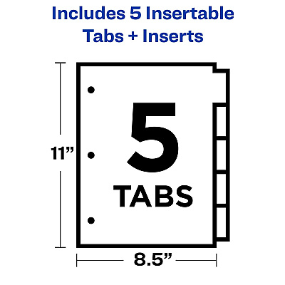 Avery Office Essentials Insertable Dividers (AVE11466)
