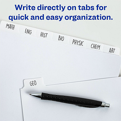 Avery Plain Tab Write-On Dividers (AVE11507)