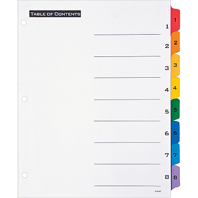 Avery Table 'N Tabs Numeric Dividers (AVE11669)