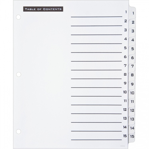 Avery Table 'N Tabs Numeric Dividers (11674)