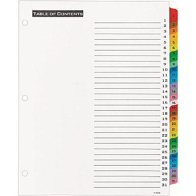 Avery Table 'N Tabs Daily Dividers (AVE11681)