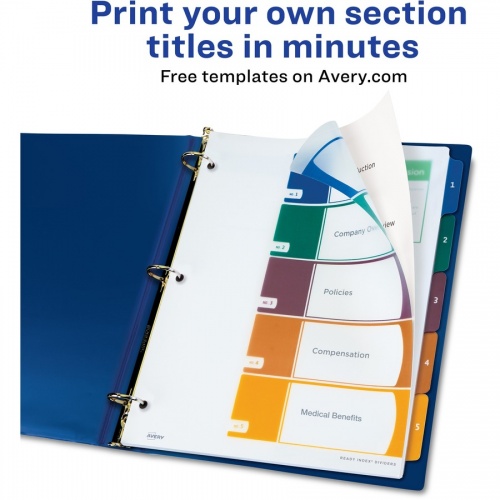 Avery Ready Index Customizable TOC Binder Dividers (11816)