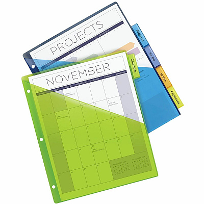 Avery Big Tab Insertable Plastic Dividers with Pocketsfor Laser and Inkjet Printers (AVE11902)