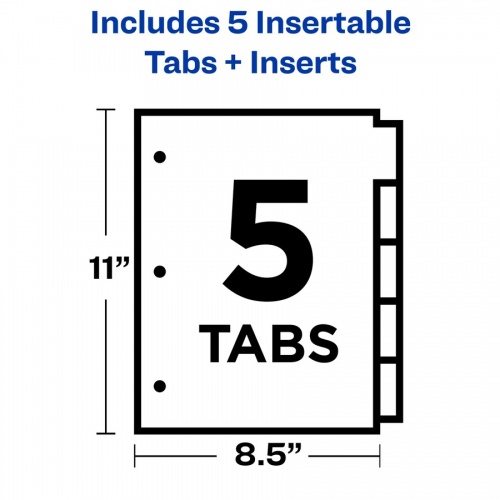 Avery Big Tab Insertable 2-Pocket Dividers (11906)