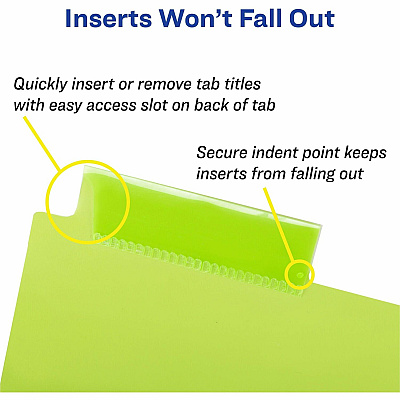 Avery Big Tab Insertable 2-Pocket Dividers (AVE11906)