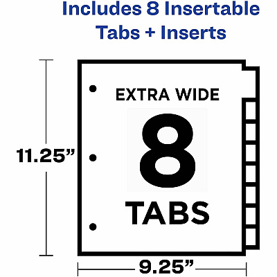 Avery Big Tab Insertable 2-Pocket Dividers (AVE11907)