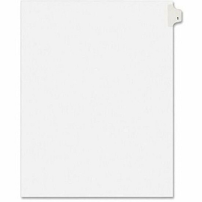Avery Individual Legal Exhibit Dividers - Avery Style - Unpunched (AVE11911)