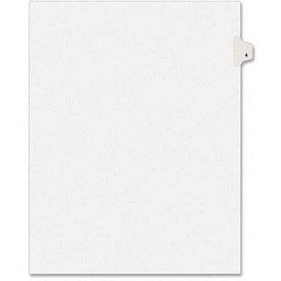 Avery Individual Legal Exhibit Dividers - Avery Style - Unpunched (AVE11914)