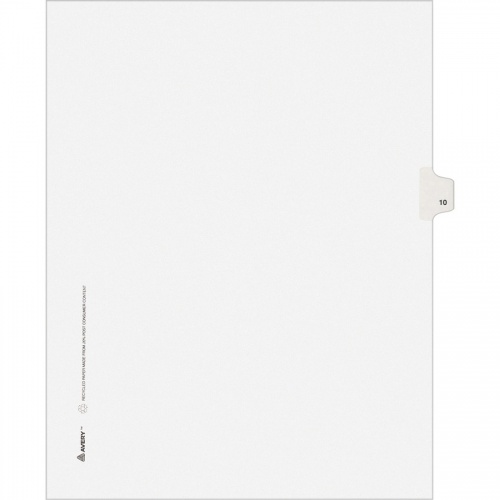 Avery Individual Legal Exhibit Dividers - Avery Style - Unpunched (11920)