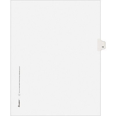 Avery Individual Legal Exhibit Dividers - Avery Style - Unpunched (AVE11920)
