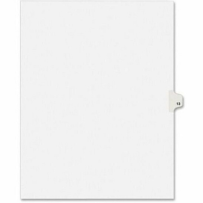 Avery Individual Legal Exhibit Dividers - Avery Style - Unpunched (AVE11923)