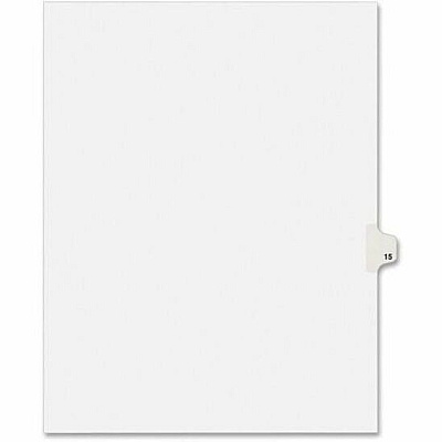 Avery Individual Legal Exhibit Dividers - Avery Style - Unpunched (AVE11925)