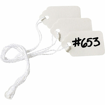 Avery Marking Tags, Strung, 3-1/4" x 1-15/16" , 1,000 Tags (AVE12200)