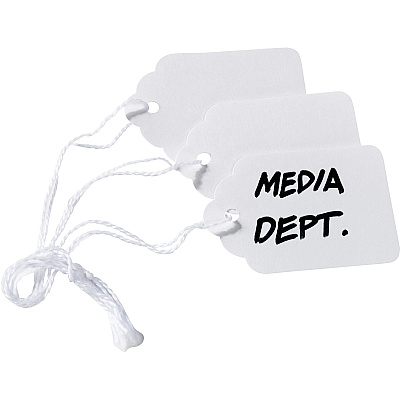 Avery Marking Tags, Strung, 2-3/4" x 1-11/16" , 1,000 Tags (AVE12201)
