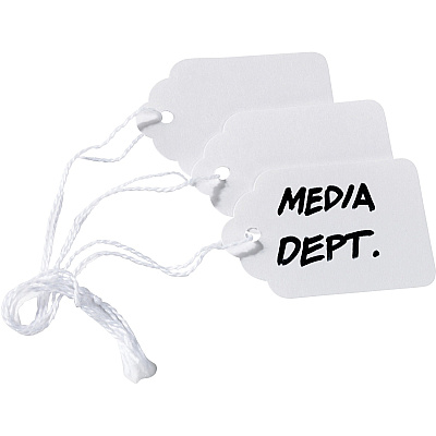 Avery Marking Tags, Strung, 1-3/4" x 1-3/32" , 1,000 Tags (AVE12204)