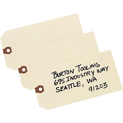 Avery Unstrung Shipping Tags, 11.5 pt. Stock, 4-3/4" x 2-3/8" , 1,000 Manila Hang Tags (AVE12305)