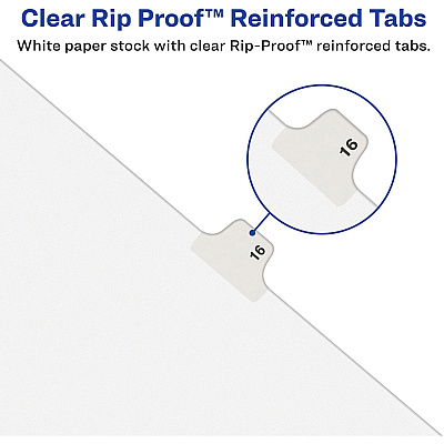 Avery Individual Bottom Tab Legal Dividers (AVE12385)