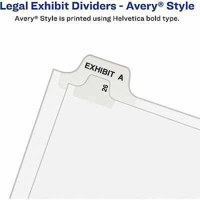 Avery Individual Bottom Tab Legal Dividers (AVE12392)