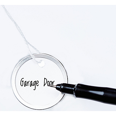 Avery 1-1/4" Metal Rim Key Tags, Strung, White, 500 Tags (AVE14313)