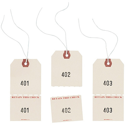 Avery Duplicate Auto Park Tags, Manila, Strung, 4-3/4" x 2-3/8" , 500 Tags (AVE18670)