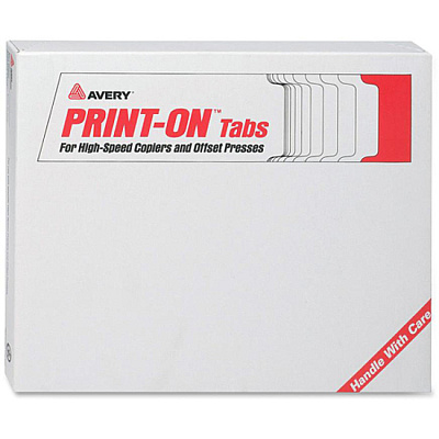 Avery High-Speed Copier Print-On Tabs (AVE20405)
