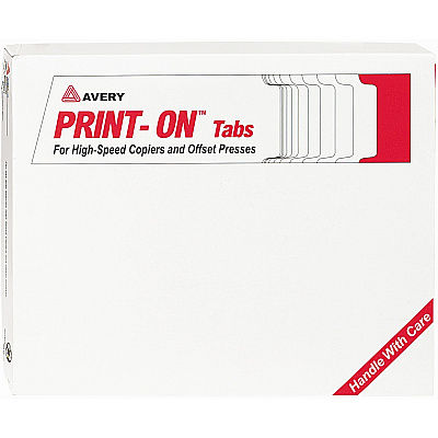 Avery 3-Hole Punched Copier Tabs (AVE20416)