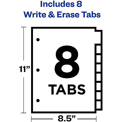 Avery Big Tab Write & Erase Dividers (AVE23079)